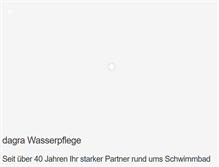 Tablet Screenshot of dagra-wasserpflege.de